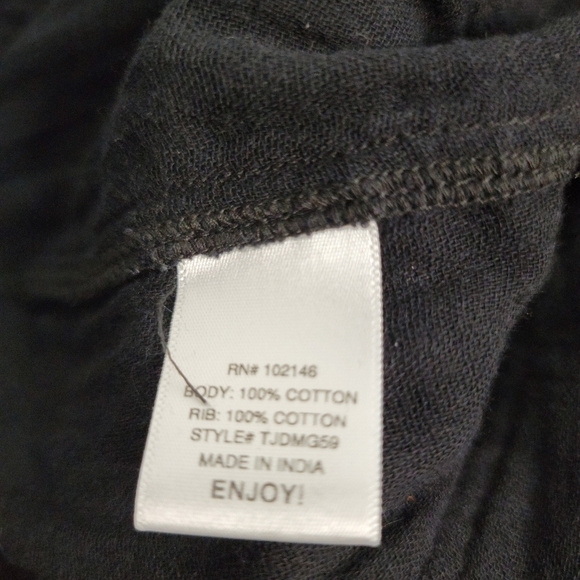 Michael Stars Sz S Crinckle Jogger Pants Black Pockets Drawstring - Picture 5 of 7